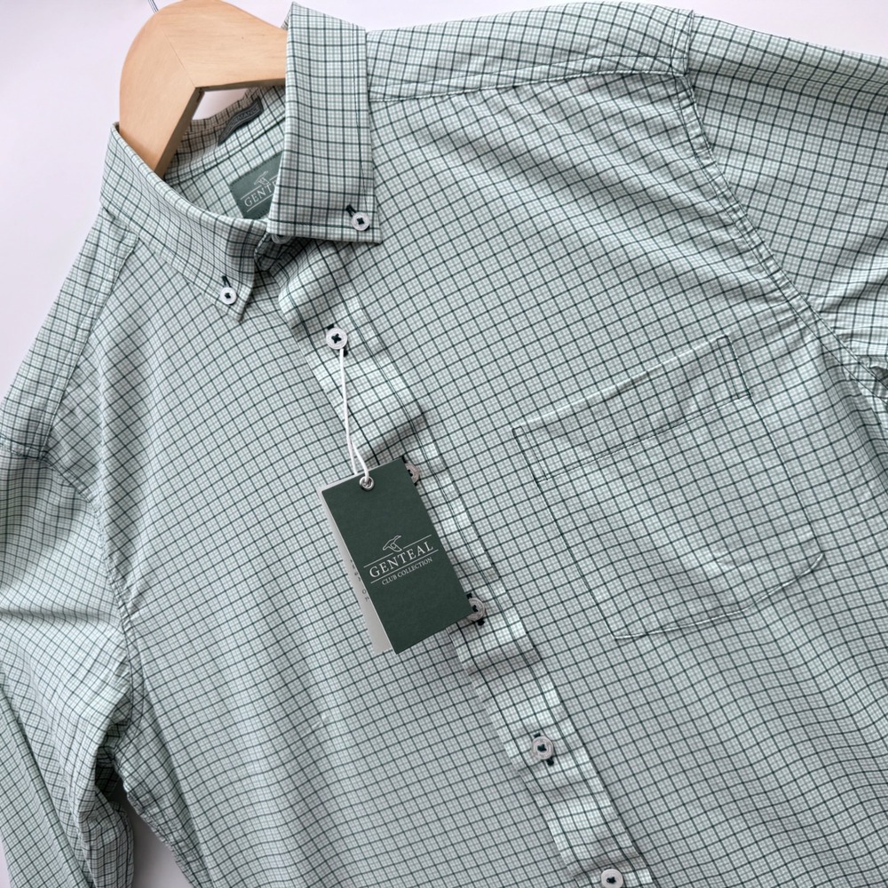 Genteal Performance Sport Shirt Mens Small Cactus Green New